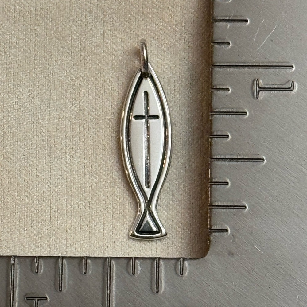 Rare Retired James Avery Ichthus Fish Charm